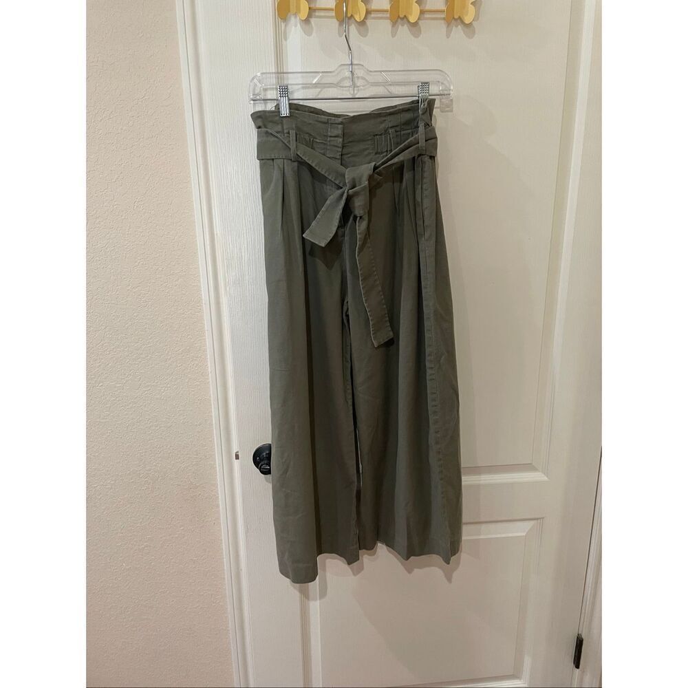 BCBG Max Azria wide leg paper bag culottes size small